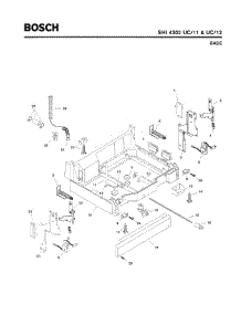 05 - Base parts for Bosch Dishwasher SHI4302 UC/12 from AppliancePartsPros.com