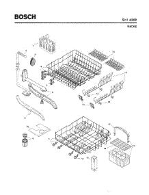 06 - Racks parts for Bosch Dishwasher SHI4302 UC/12 from AppliancePartsPros.com