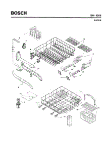 06 - Racks parts for Bosch Dishwasher SHI4306 UC/06 -FD8002 from AppliancePartsPros.com