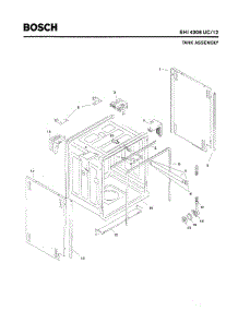 03 - Tank Assembly parts for Bosch Dishwasher SHI4306 UC/12 from AppliancePartsPros.com