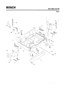 05 - Base parts for Bosch Dishwasher SHI6802 UC/06 from AppliancePartsPros.com