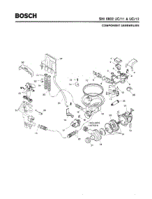 04 - Component Assemblies parts for Bosch Dishwasher SHI6802 UC/11 from AppliancePartsPros.com