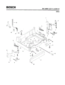 05 - Base parts for Bosch Dishwasher SHI6802 UC/11 from AppliancePartsPros.com