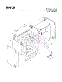 03 - Tank Assembly parts for Bosch Dishwasher SHI6802 UC/12 from AppliancePartsPros.com