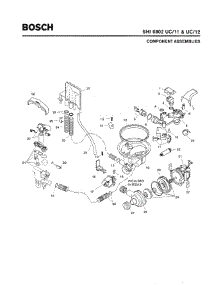 04 - Component Assemblies parts for Bosch Dishwasher SHI6802 UC/12 from AppliancePartsPros.com