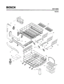 06 - Racks parts for Bosch Dishwasher SHI6802 UC/12 from AppliancePartsPros.com