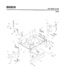 05 - Base parts for Bosch Dishwasher SHI6805 UC/06 from AppliancePartsPros.com