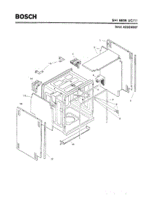 03 - Tank Assembly parts for Bosch Dishwasher SHI6805 UC/11 from AppliancePartsPros.com