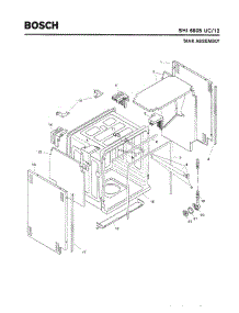03 - Tank Assembly parts for Bosch Dishwasher SHI6805 UC/12 from AppliancePartsPros.com