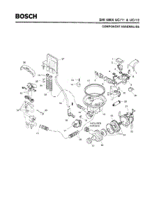 04 - Component Assemblies parts for Bosch Dishwasher SHI6805 UC/12 from AppliancePartsPros.com