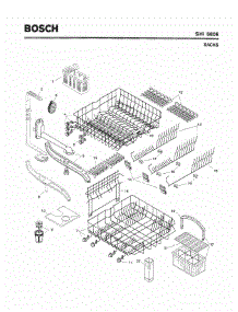 06 - Racks parts for Bosch Dishwasher SHI6806 UC/06 from AppliancePartsPros.com