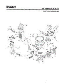 04 - Component Assemblies parts for Bosch Dishwasher SHI6806 UC/11 from AppliancePartsPros.com
