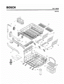 06 - Racks parts for Bosch Dishwasher SHI6806 UC/11 from AppliancePartsPros.com