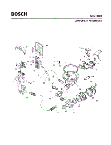 04 - Component Assemblies parts for Bosch Dishwasher SHU3002 from AppliancePartsPros.com