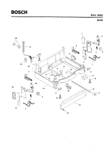 05 - Base parts for Bosch Dishwasher SHU3002 from AppliancePartsPros.com