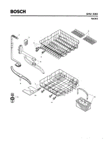 06 - Racks parts for Bosch Dishwasher SHU3002 from AppliancePartsPros.com