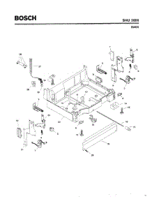 05 - Base parts for Bosch Dishwasher SHU3006 from AppliancePartsPros.com
