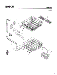 06 - Racks parts for Bosch Dishwasher SHU3006 from AppliancePartsPros.com
