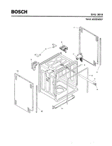 03 - Tank Assembly parts for Bosch Dishwasher SHU3016 from AppliancePartsPros.com