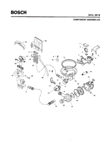 04 - Component Assemblies parts for Bosch Dishwasher SHU3016 from AppliancePartsPros.com