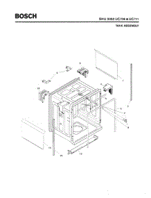 03 - Tank Assembly parts for Bosch Dishwasher SHU3032 UC/06 (FD 7908-8002) from AppliancePartsPros.com
