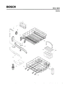 06 - Racks parts for Bosch Dishwasher SHU3032 UC/11 (FD 8002-8003) from AppliancePartsPros.com