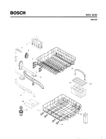 06 - Racks parts for Bosch Dishwasher SHU3032 UC/12 (FD 8003-) from AppliancePartsPros.com