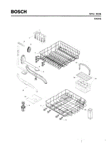 06 - Racks parts for Bosch Dishwasher SHU3036 UC/06 (FD 7908-8002) from AppliancePartsPros.com