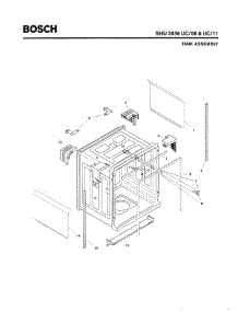 03 - Tank Assembly parts for Bosch Dishwasher SHU3036 UC/11 (FD 8002-8003) from AppliancePartsPros.com