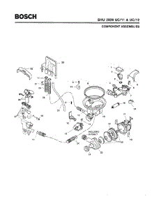 04 - Component Assemblies parts for Bosch Dishwasher SHU3036 UC/11 (FD 8002-8003) from AppliancePartsPros.com