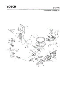 04 - Component Assemblies parts for Bosch Dishwasher SHU3132 UC/12 (FD 8105-) from AppliancePartsPros.com