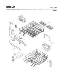 06 - Racks parts for Bosch Dishwasher SHU3132 UC/12 (FD 8105-) from AppliancePartsPros.com
