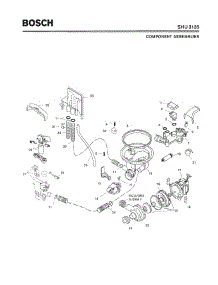 04 - Component Assemblies parts for Bosch Dishwasher SHU3135 UC/12 (FD 8105-) from AppliancePartsPros.com