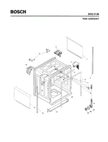 03 - Tank Assembly parts for Bosch Dishwasher SHU3136 UC/12 (FD 8105-) from AppliancePartsPros.com