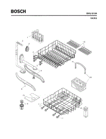 06 - Racks parts for Bosch Dishwasher SHU3136 UC/12 (FD 8105-) from AppliancePartsPros.com
