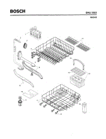 06 - Racks parts for Bosch Dishwasher SHU3302 UC/06 (FD 7902-8003) from AppliancePartsPros.com