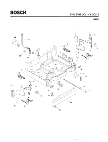 05 - Base parts for Bosch Dishwasher SHU3302 UC/11 (FD 8003-8003) from AppliancePartsPros.com