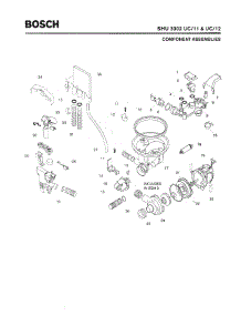 04 - Component Assemblies parts for Bosch Dishwasher SHU3302 UC/12 (FD 8003 -) from AppliancePartsPros.com