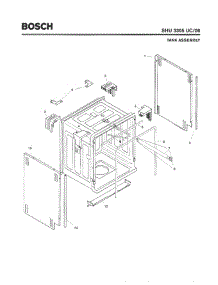 04 - Tank Assembly parts for Bosch Dishwasher SHU3305 UC/06 (FD 7902-8003) from AppliancePartsPros.com