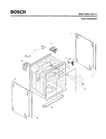 03 - Tank Assembly parts for Bosch Dishwasher SHU3305 UC/11 (FD 8003-8003) from AppliancePartsPros.com