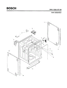 03 - Tank Assembly parts for Bosch Dishwasher SHU3306 UC/06 (FD 7902-8003) from AppliancePartsPros.com
