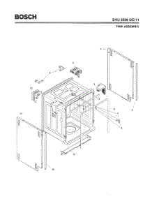 03 - Tank Assembly parts for Bosch Dishwasher SHU3306 UC/11 (FD 8003-8003) from AppliancePartsPros.com
