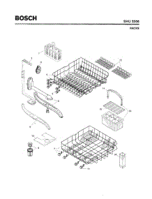 06 - Racks parts for Bosch Dishwasher SHU3306 UC/11 (FD 8003-8003) from AppliancePartsPros.com