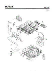 06 - Racks parts for Bosch Dishwasher SHU3307 UC/12 (FD 8005 -) from AppliancePartsPros.com