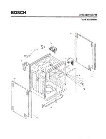 03 - Tank Assembly parts for Bosch Dishwasher SHU3322 UC/06 from AppliancePartsPros.com