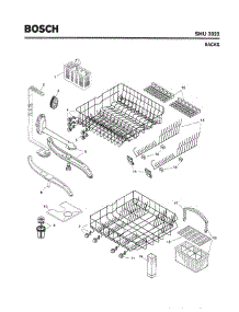 06 - Racks parts for Bosch Dishwasher SHU3322 UC/06 from AppliancePartsPros.com