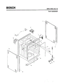 03 - Tank Assembly parts for Bosch Dishwasher SHU3322 UC/12 (FD 8003-) from AppliancePartsPros.com