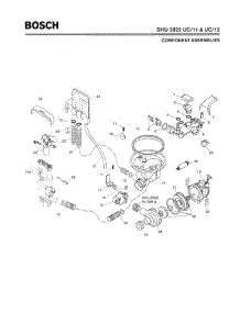04 - Component Assemblies parts for Bosch Dishwasher SHU3322 UC/12 (FD 8003-) from AppliancePartsPros.com