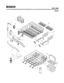 06 - Racks parts for Bosch Dishwasher SHU3326 UC/06 from AppliancePartsPros.com