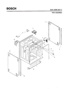 03 - Tank Assembly parts for Bosch Dishwasher SHU3326 UC/11 from AppliancePartsPros.com